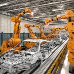 robot assembly line in car factory Robotics Business Review